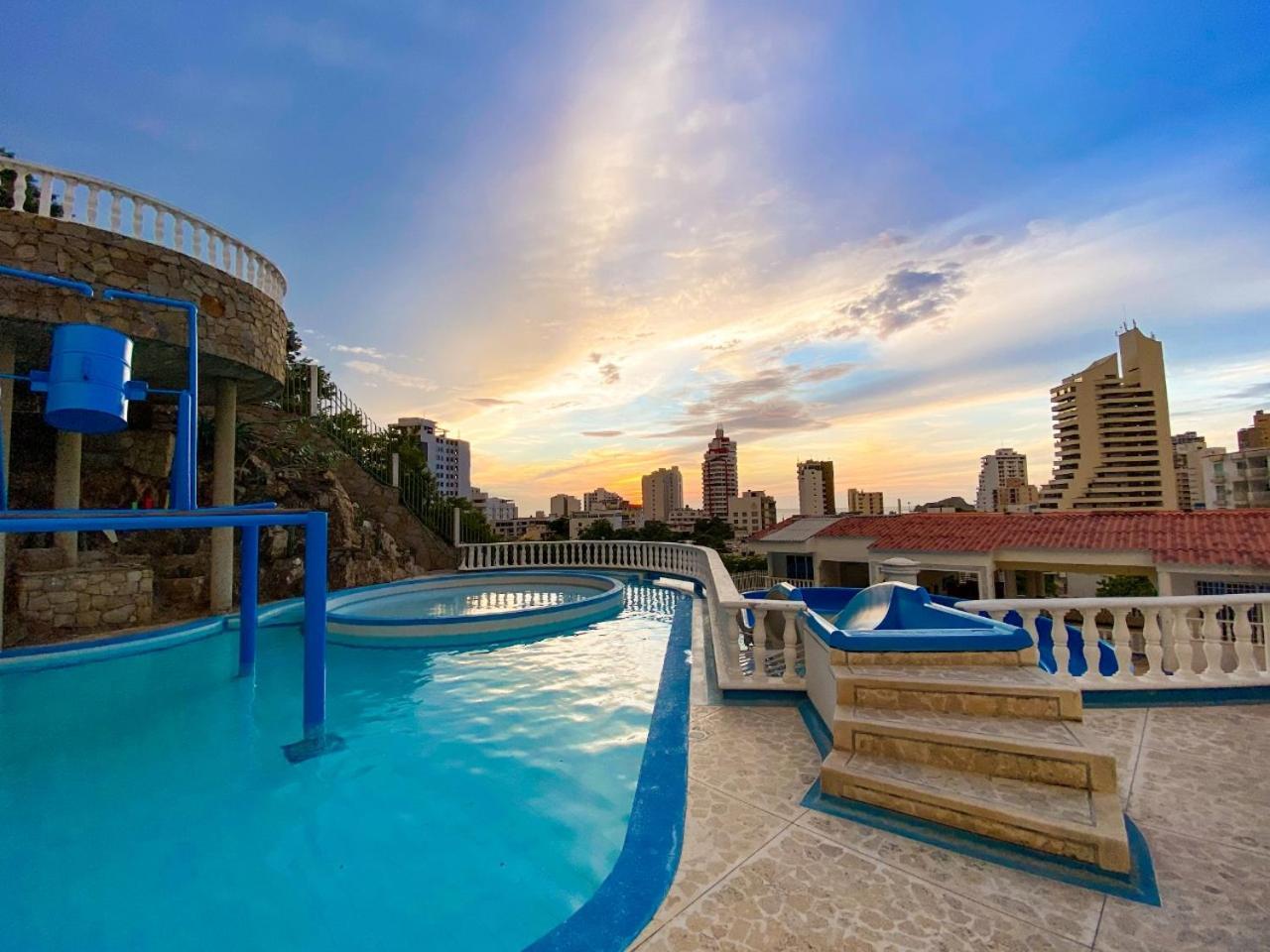 Hotel Cabanas Villa Roca, Rodadero سانتا مارتا المظهر الخارجي الصورة